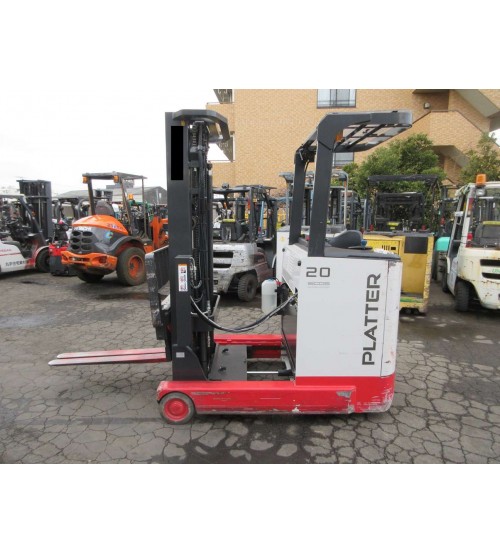 Xe nâng điện đứng lái Nichiyu 2 tấn 5 mét FBRMW20-85B-500M, bình điện GS Yuasa VGF370, đã qua sử dụng, sản xuất tại Nhật Bản 2020